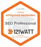 121WATT-Badge: Prüfung SEO Professional erfolgreich bestanden